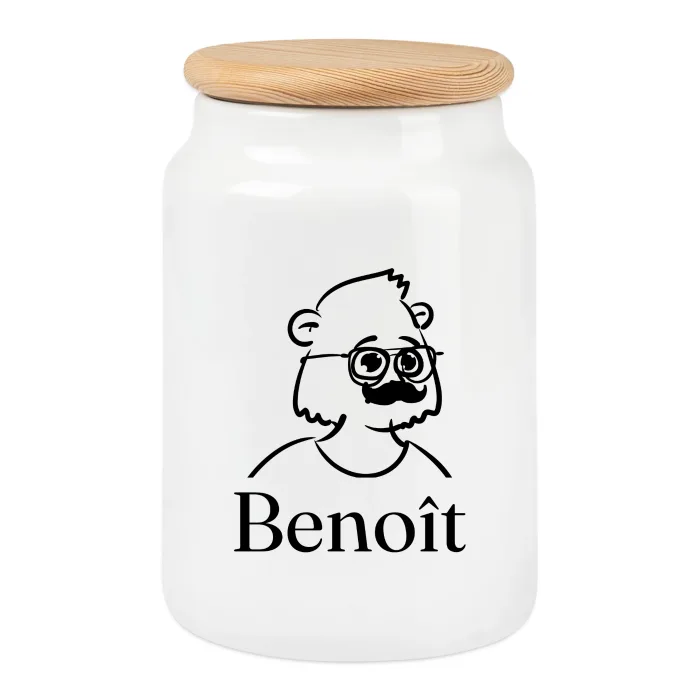 Boîte à biscuits personnalisée au prénom Benoît