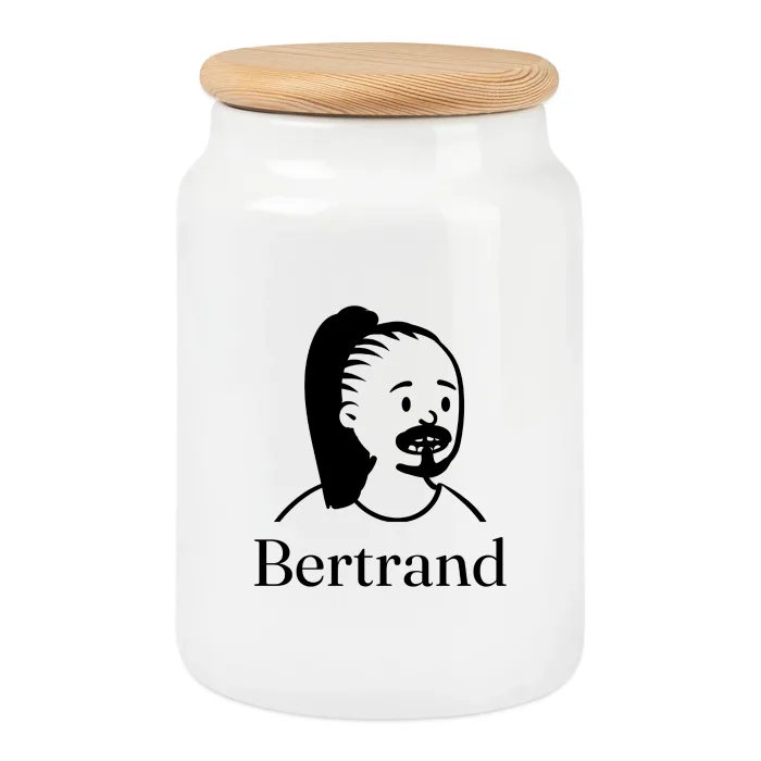 Boîte à biscuits personnalisée au prénom Bertrand