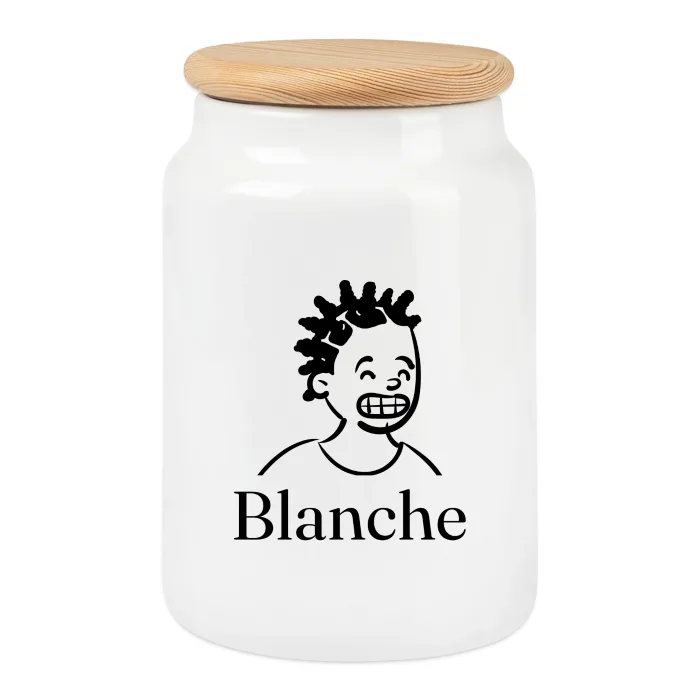 Boîte à biscuits personnalisée au prénom Blanche