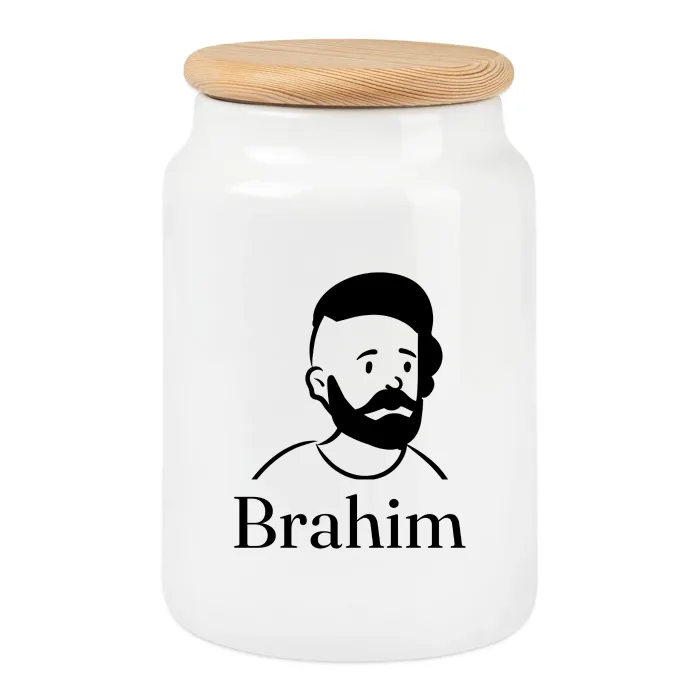 Boîte à biscuits personnalisée au prénom Brahim