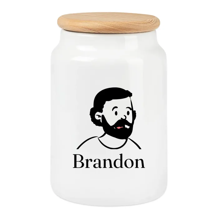 Boîte à biscuits personnalisée au prénom Brandon