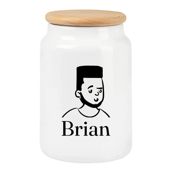 Boîte à biscuits personnalisée au prénom Brian