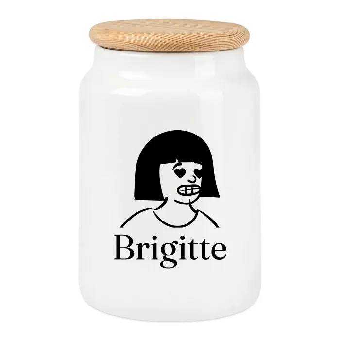 Boîte à biscuits personnalisée au prénom Brigitte