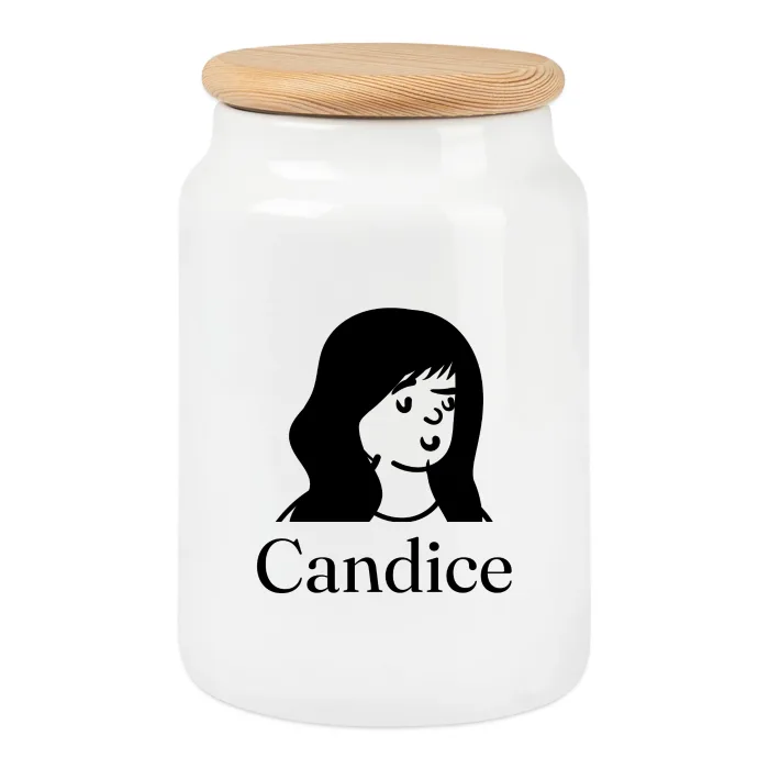 Boîte à biscuits personnalisée au prénom Candice