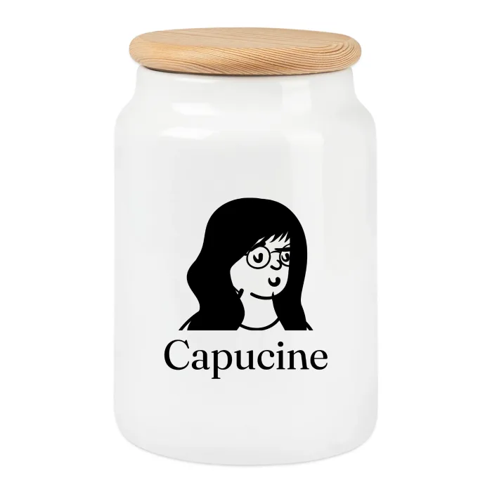 Boîte à biscuits personnalisée au prénom Capucine