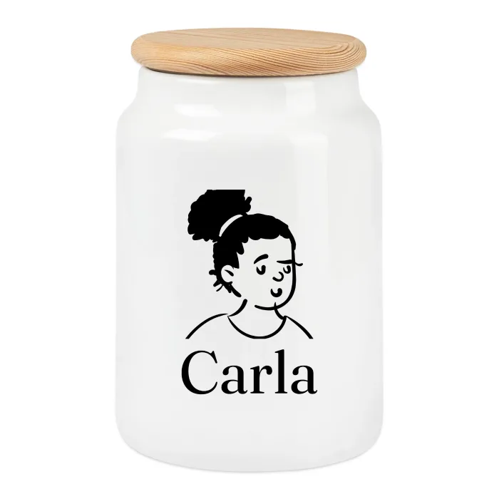 Boîte à biscuits personnalisée au prénom Carla
