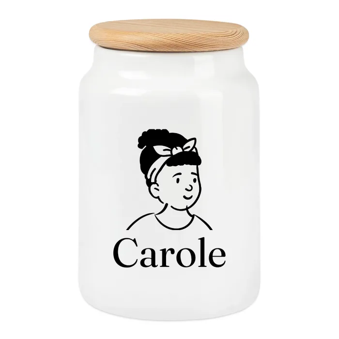 Boîte à biscuits personnalisée au prénom Carole