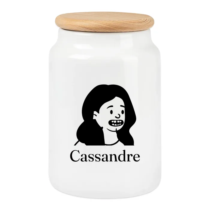 Boîte à biscuits personnalisée au prénom Cassandre