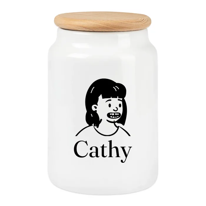 Boîte à biscuits personnalisée au prénom Cathy
