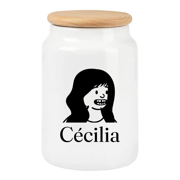 Boîte à biscuits personnalisée au prénom Cécilia