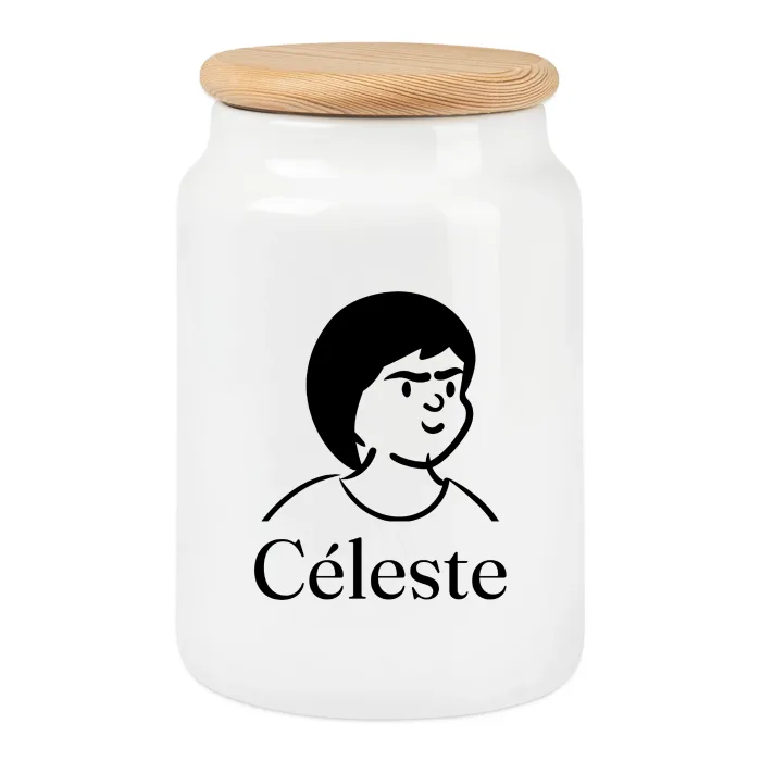 Boîte à biscuits personnalisée au prénom Céleste