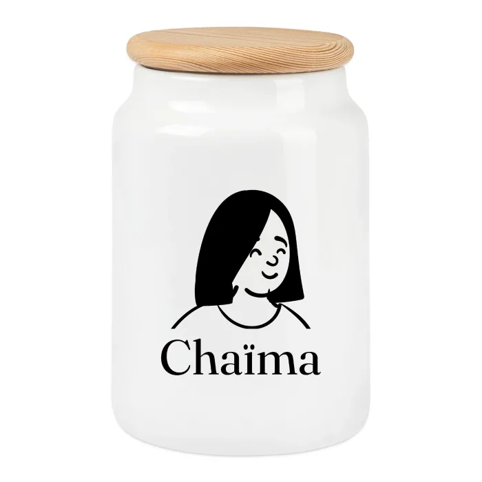 Boîte à biscuits personnalisée au prénom Chaïma