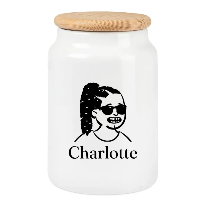 Boîte à biscuits personnalisée au prénom Charlotte