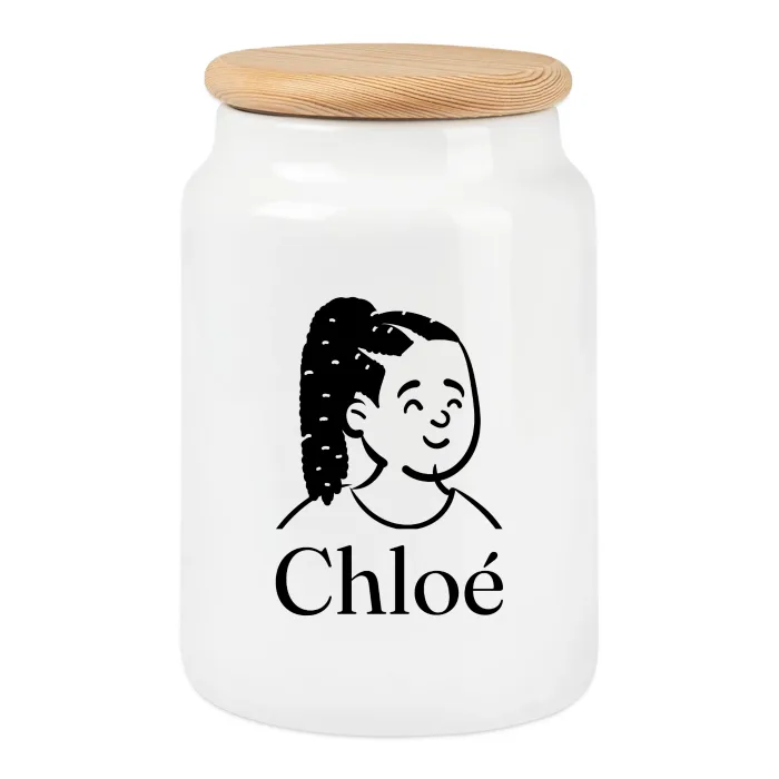 Boîte à biscuits personnalisée au prénom Chloé
