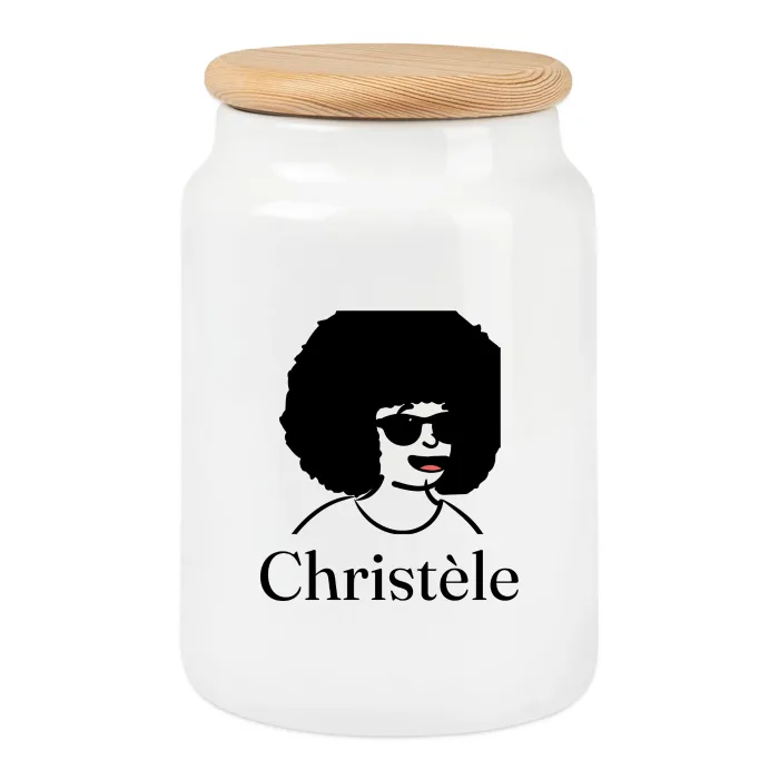 Boîte à biscuits personnalisée au prénom Christèle