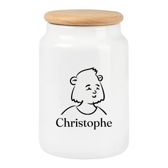 Boîte à biscuits personnalisée au prénom Christophe