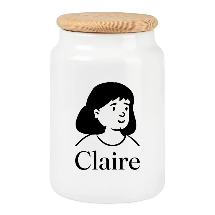 Boîte à biscuits personnalisée au prénom Claire
