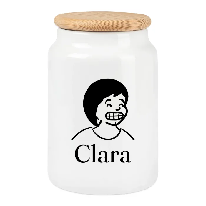 Boîte à biscuits personnalisée au prénom Clara