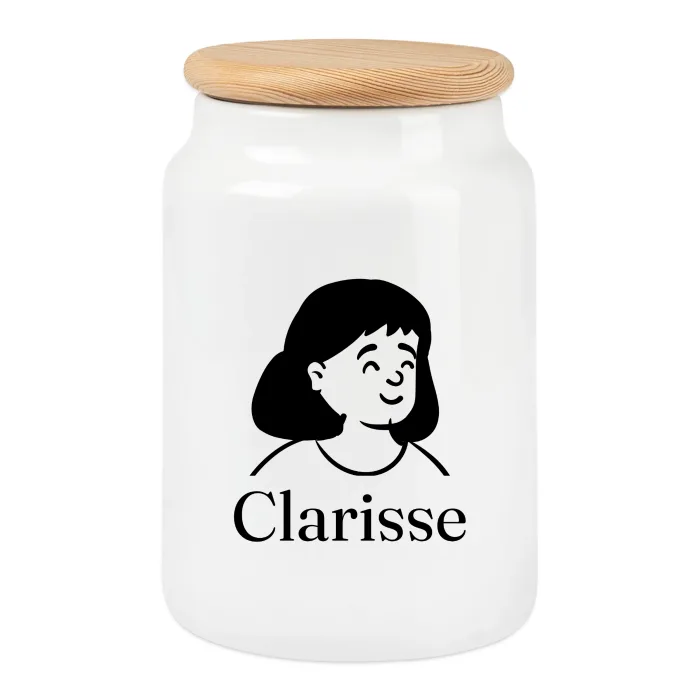 Boîte à biscuits personnalisée au prénom Clarisse