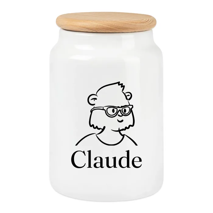 Boîte à biscuits personnalisée au prénom Claude