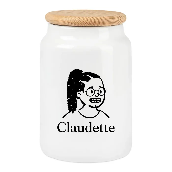 Boîte à biscuits personnalisée au prénom Claudette