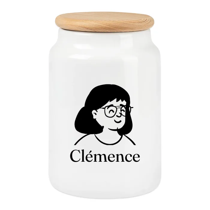 Boîte à biscuits personnalisée au prénom Clémence