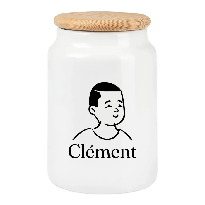 Boîte à biscuits personnalisée au prénom Clément
