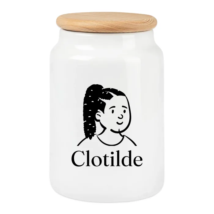 Boîte à biscuits personnalisée au prénom Clotilde