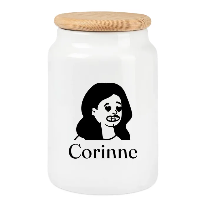 Boîte à biscuits personnalisée au prénom Corinne