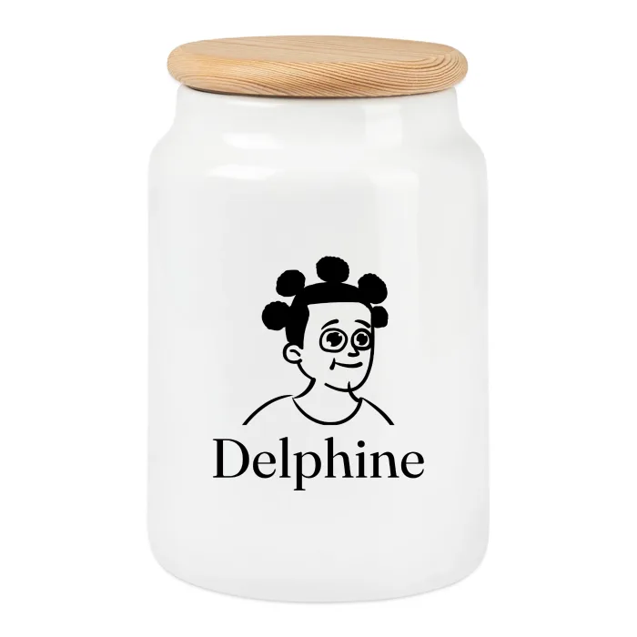 Boîte à biscuits personnalisée au prénom Delphine