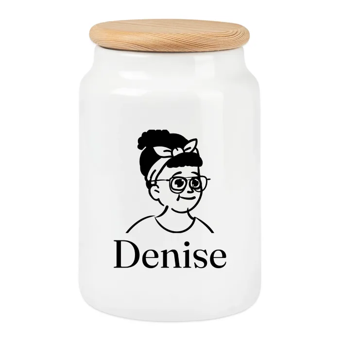 Boîte à biscuits personnalisée au prénom Denise