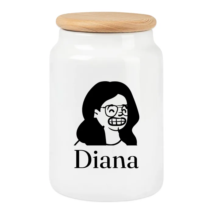 Boîte à biscuits personnalisée au prénom Diana