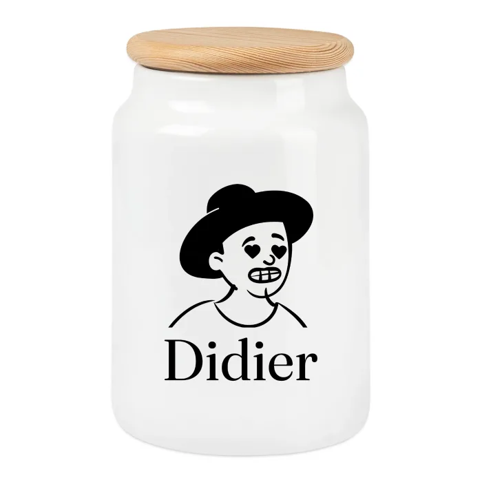 Boîte à biscuits personnalisée au prénom Didier