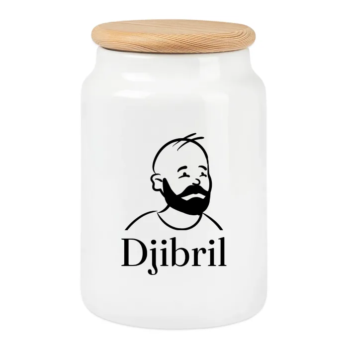 Boîte à biscuits personnalisée au prénom Djibril