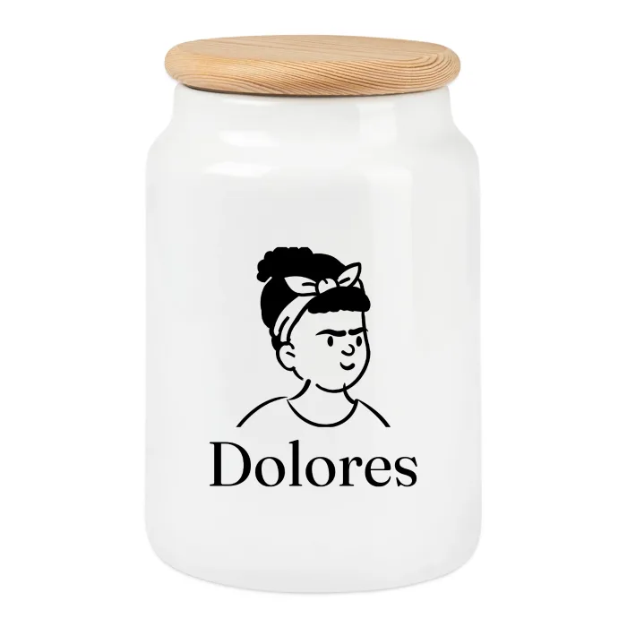 Boîte à biscuits personnalisée au prénom Dolores