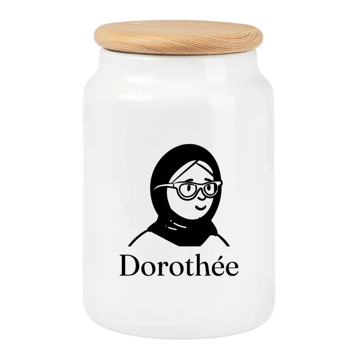 Boîte à biscuits personnalisée au prénom Dorothée