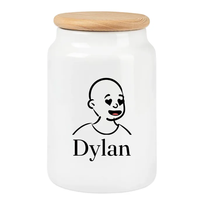 Boîte à biscuits personnalisée au prénom Dylan