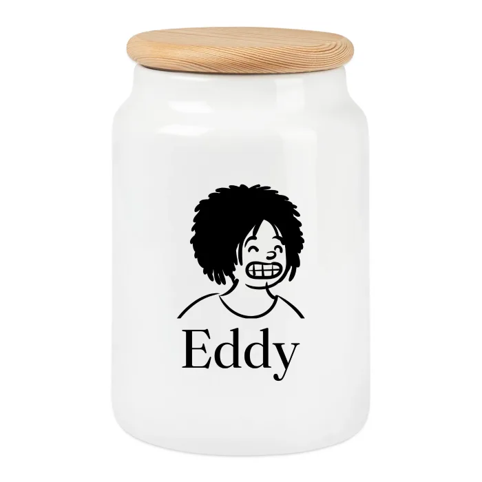 Boîte à biscuits personnalisée au prénom Eddy