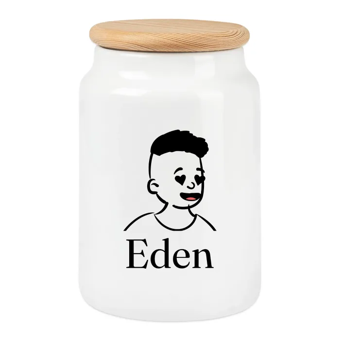 Boîte à biscuits personnalisée au prénom Eden