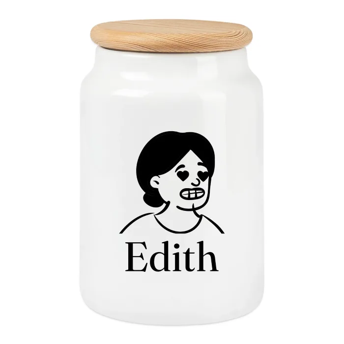 Boîte à biscuits personnalisée au prénom Edith