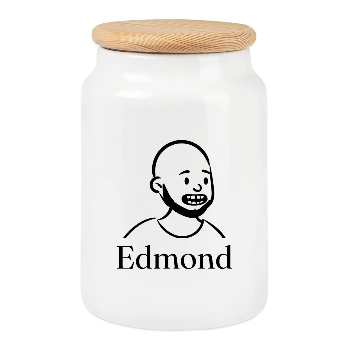 Boîte à biscuits personnalisée au prénom Edmond