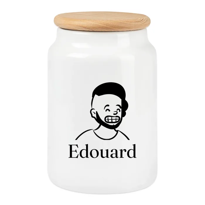 Boîte à biscuits personnalisée au prénom Edouard