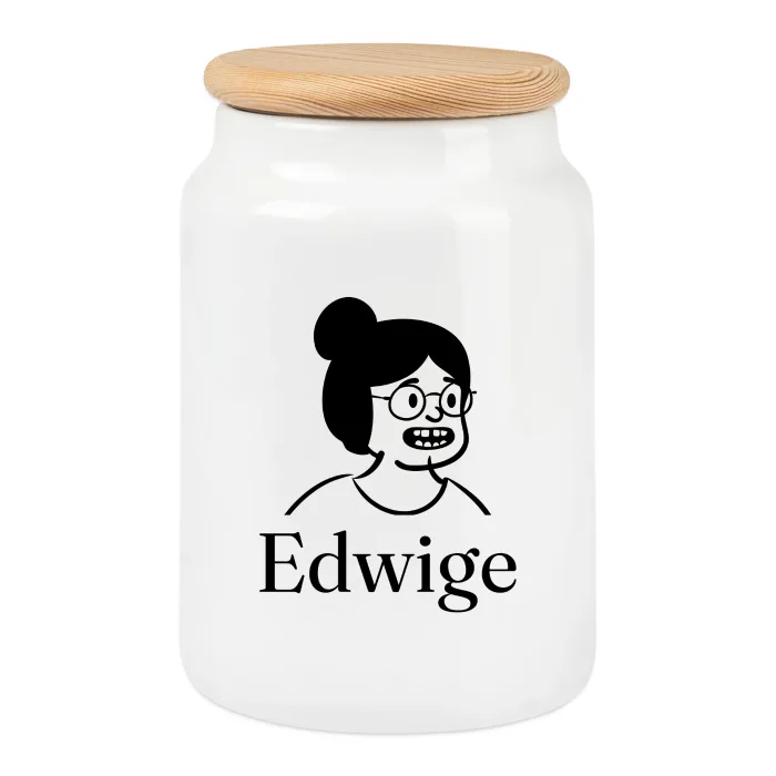 Boîte à biscuits personnalisée au prénom Edwige