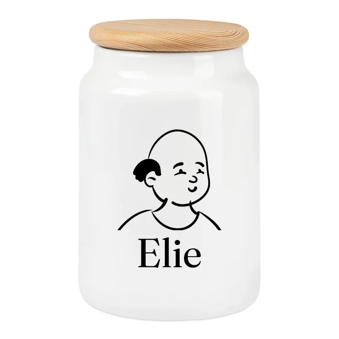 Boîte à biscuits personnalisée au prénom Elie