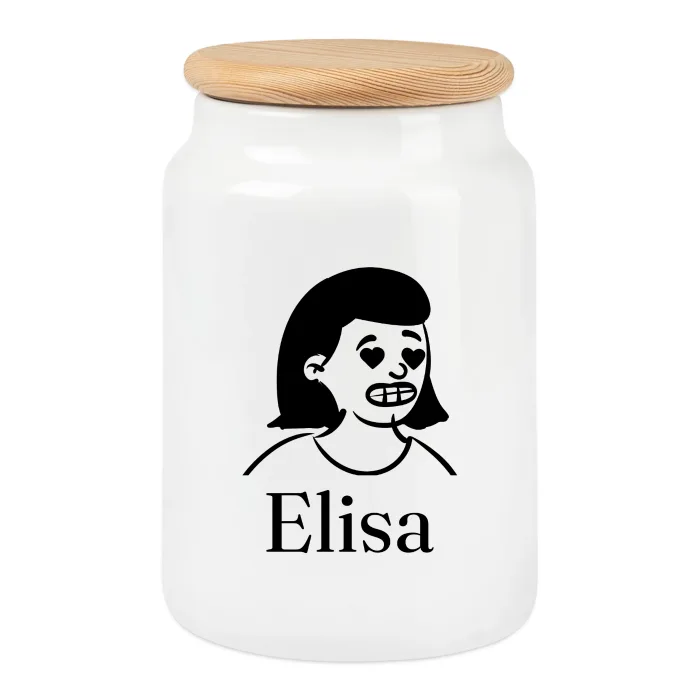 Boîte à biscuits personnalisée au prénom Elisa
