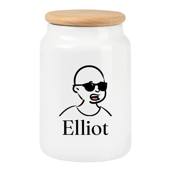 Boîte à biscuits personnalisée au prénom Elliot