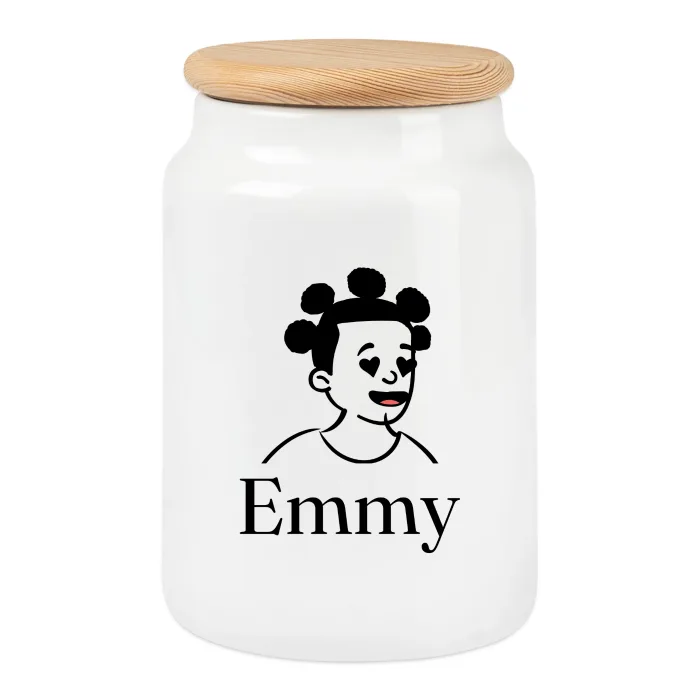 Boîte à biscuits personnalisée au prénom Emmy