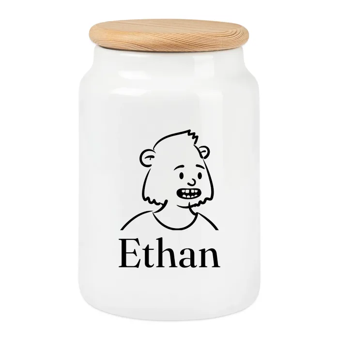 Boîte à biscuits personnalisée au prénom Ethan