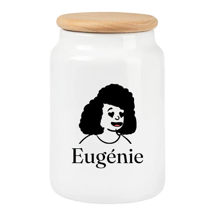 Boîte à biscuits personnalisée au prénom Eugénie