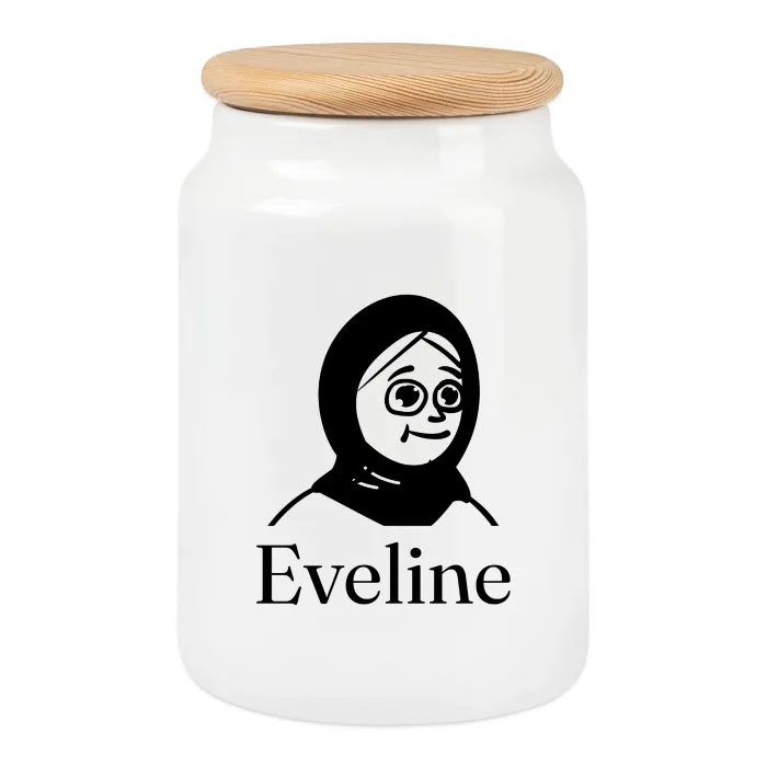 Boîte à biscuits personnalisée au prénom Eveline